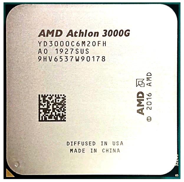 Процессор AMD AM4 Athlon 3000G Tray 3,5 GHz (YD3000C6M2OFH) - фото 2