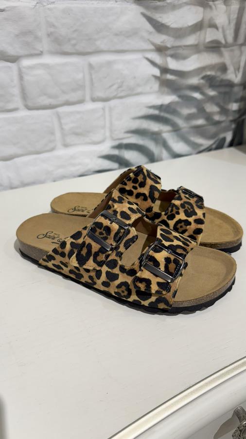 Шльопанці жіночі MC2 SAINT BARTH р. 40 Коричневий (SANW001-leopard)