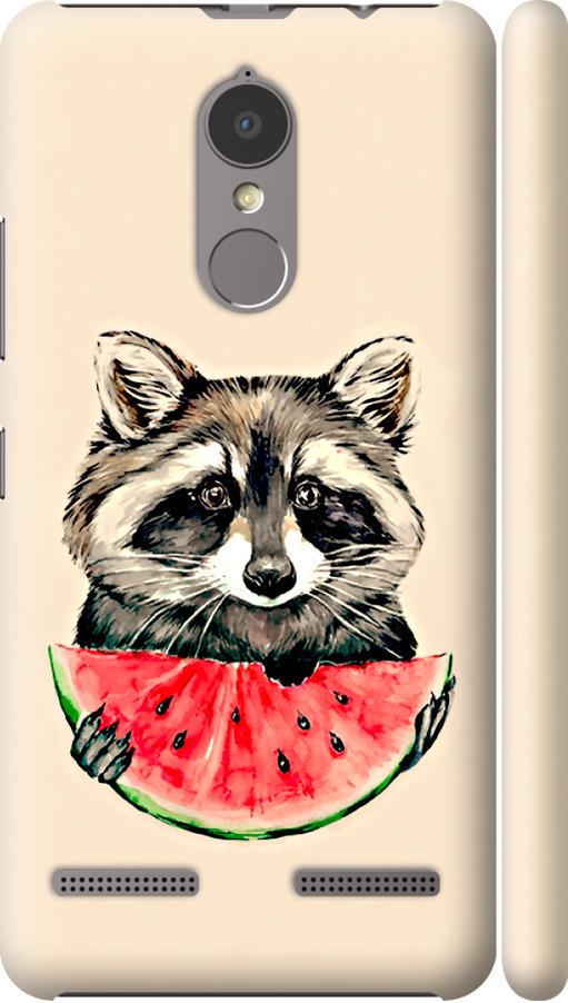 Чохол на Lenovo K6 Єнотик з кавуном (4605m-452-42517) Чохол на Lenovo K6 Єнотик з кавуном (4605m-452-42517)