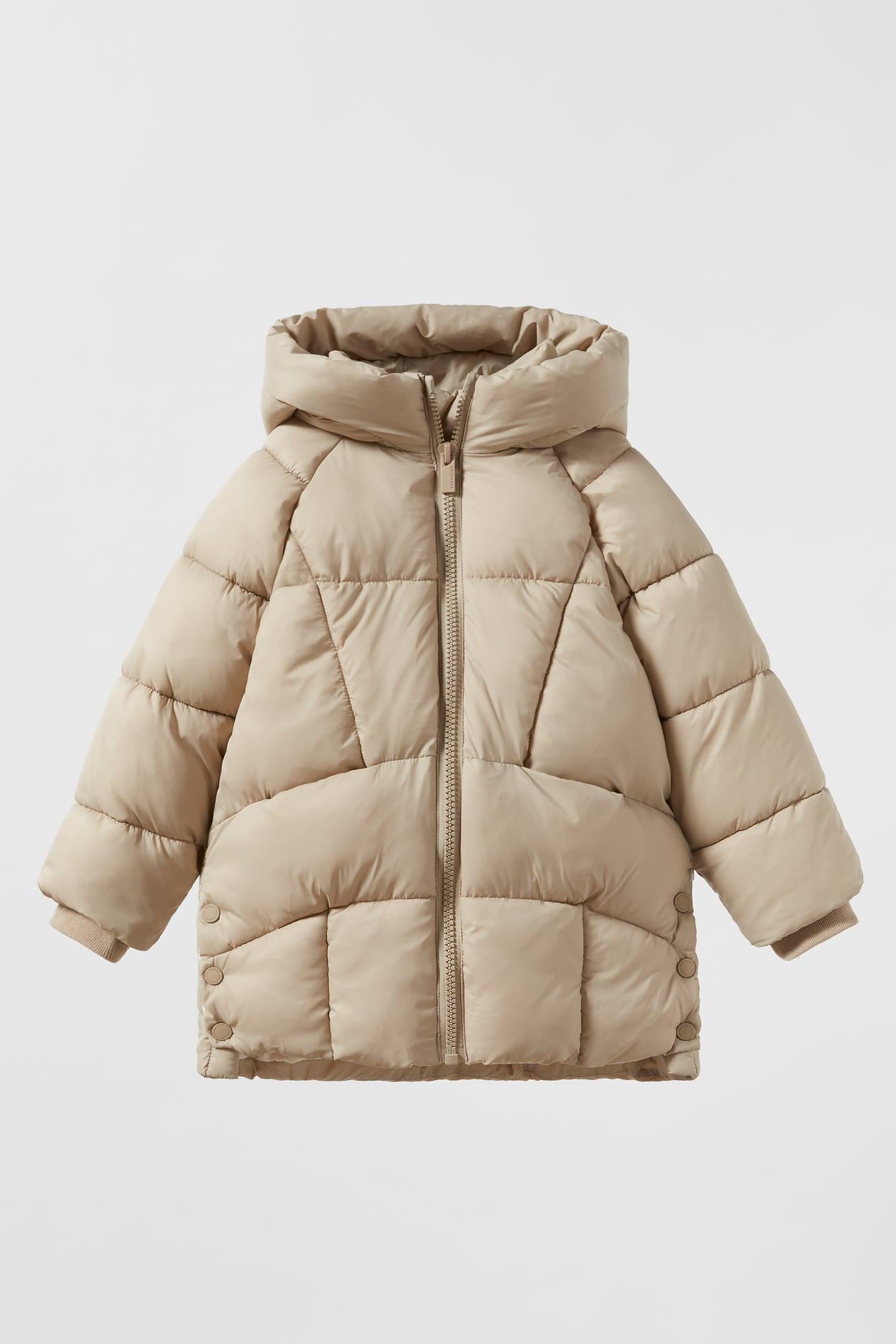 Куртка зимняя на девочку Zara р. 134 Бежевый (0562712450)