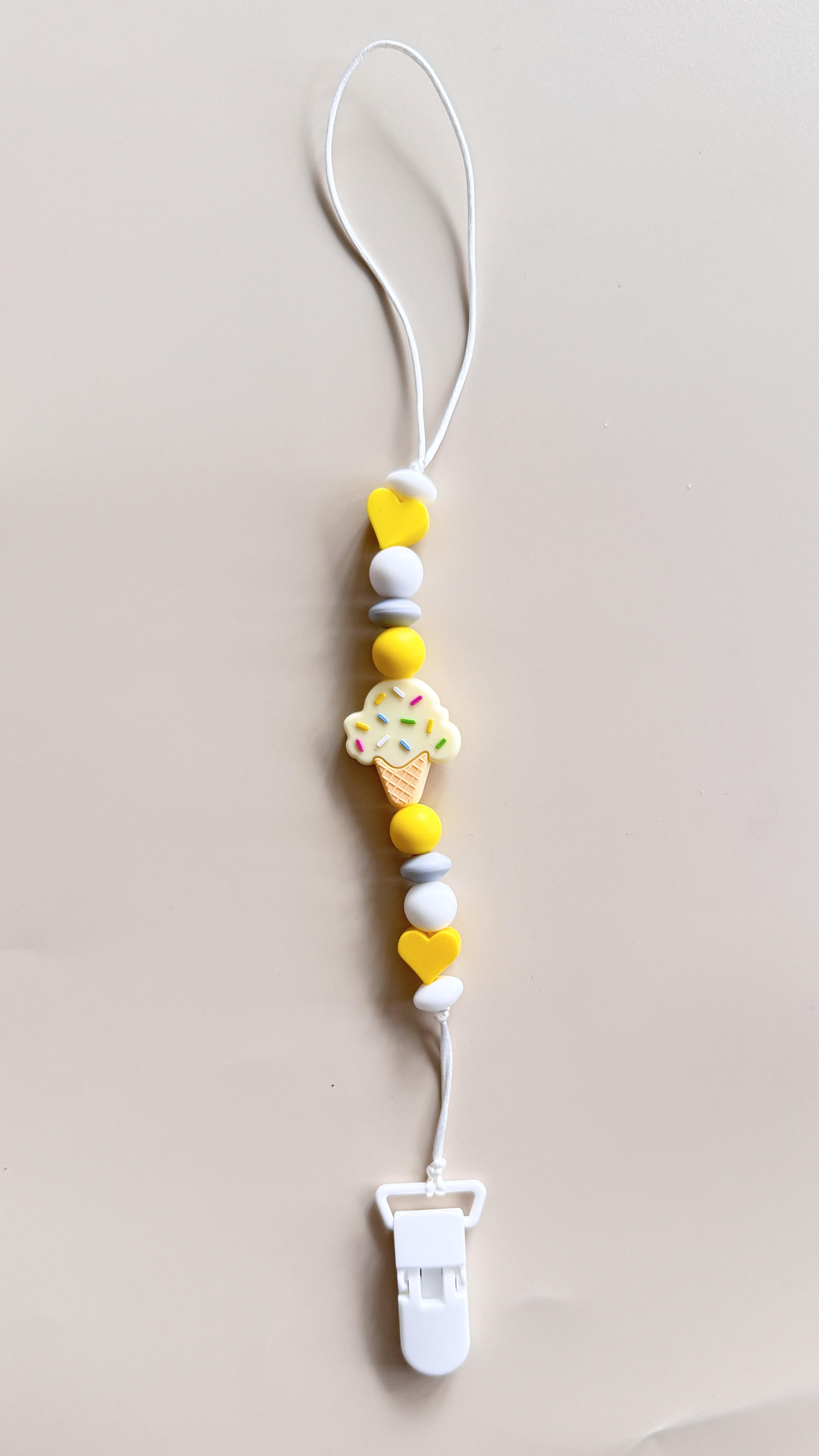 Держатель для пустышки Mommy Bag Мороженое Желтый (143978)