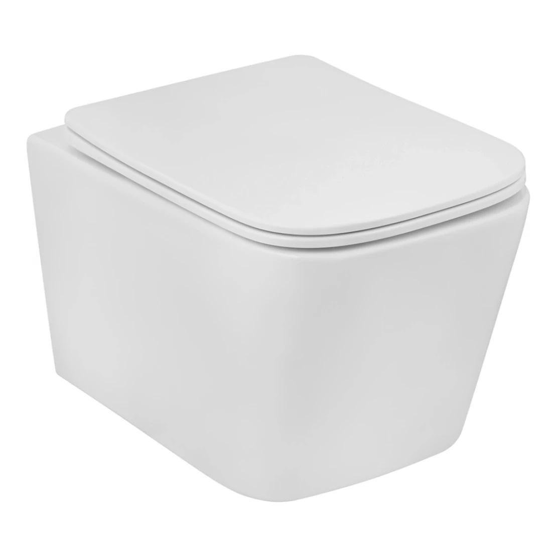Унитаз подвесной Kroner Eifel WHI483429 Tornado безобедочный с сиденьем Slim Duroplast 300х346 мм Белый (KE483429WHIT) Унитаз подвесной Kroner Eifel WHI483429 Tornado безобедочный с сиденьем Slim Duroplast 300х346 мм Белый (KE483429WHIT)