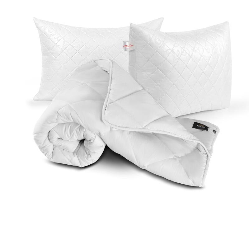 Набір шовковий MirSon №1690 Eco всесезонний Ковдра 220х240 см/подушки середні 50x70 см 2 шт. Light white (2200002657082) - фото 2 Набір шовковий MirSon №1690 Eco всесезонний Ковдра 220х240 см/подушки середні 50x70 см 2 шт. Light white (2200002657082) - фото 2