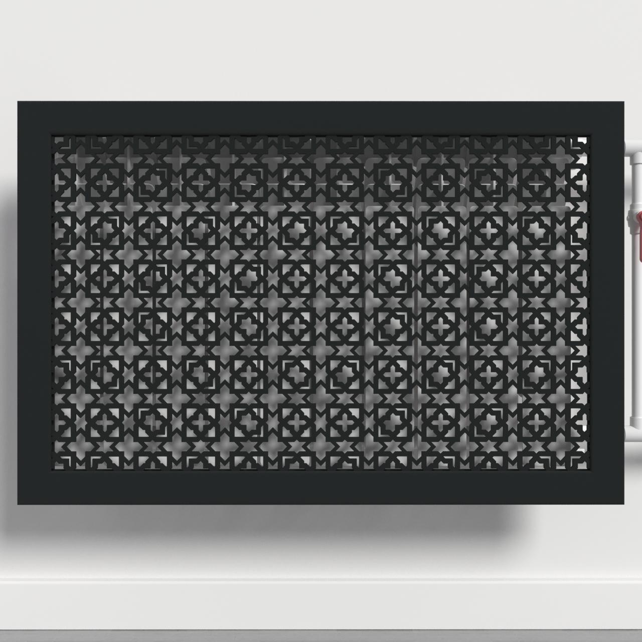 Решетка-экран на батарею SMARTWOOD 1500 мм Чорный (R20195107)