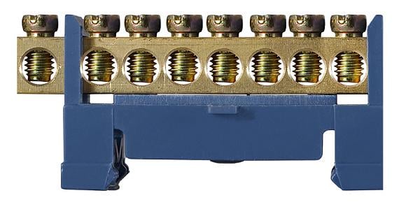 Шина нулевая с изолятором АСКО-УКРЕМ BC-508 8 отверстий 6х9 мм (A0150120033)