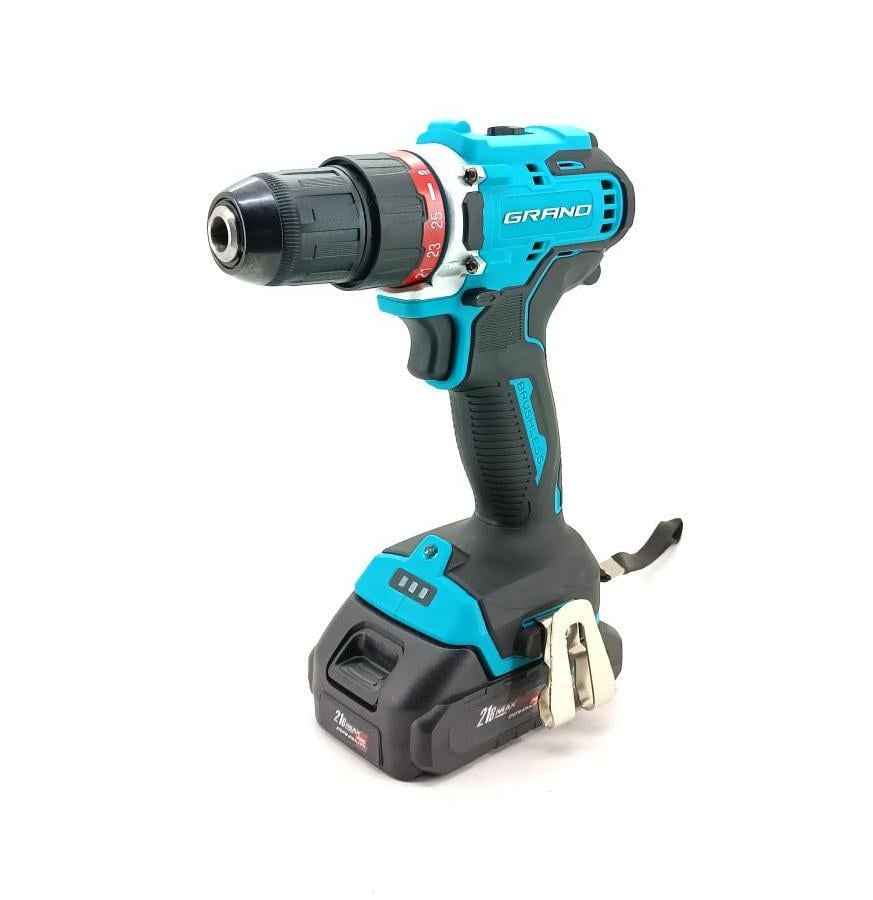 Шуруповерт аккумуляторный Grand ДА-21BL PRO BRUSHLESS (GRDA21BL)