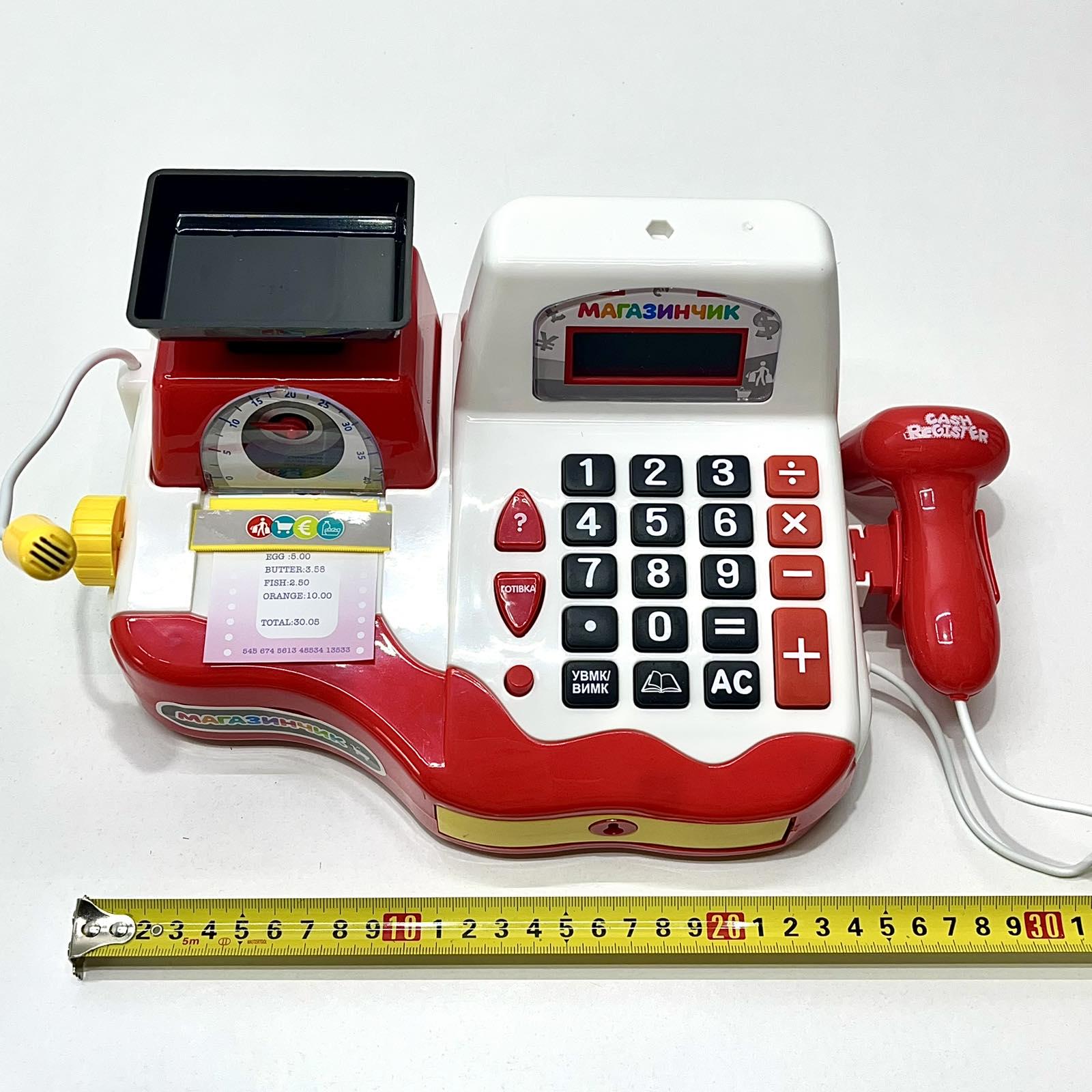 Детский игровой кассовый аппарат Limo Toy с продуктами весами деньгами Красный (7162-1 UA) - фото 8 Детский игровой кассовый аппарат Limo Toy с продуктами весами деньгами Красный (7162-1 UA) - фото 8