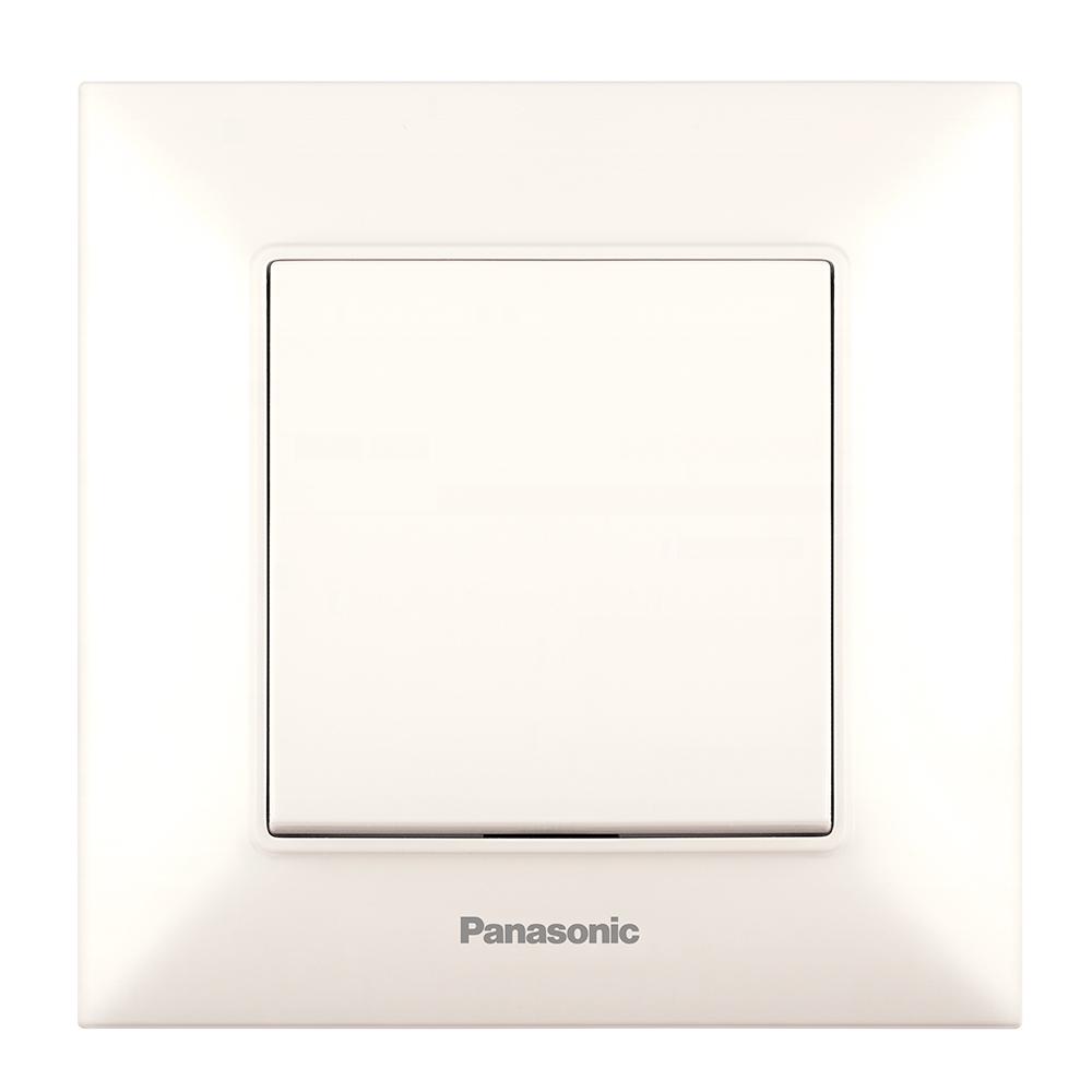 Выключатель Panasonic Arkedia Slim одноклавишный Кремовый (22860)