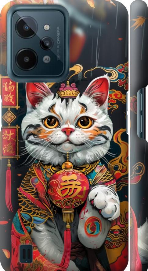 Чехол на Realme C31 China Cat v2 (6135m-2593-42517)