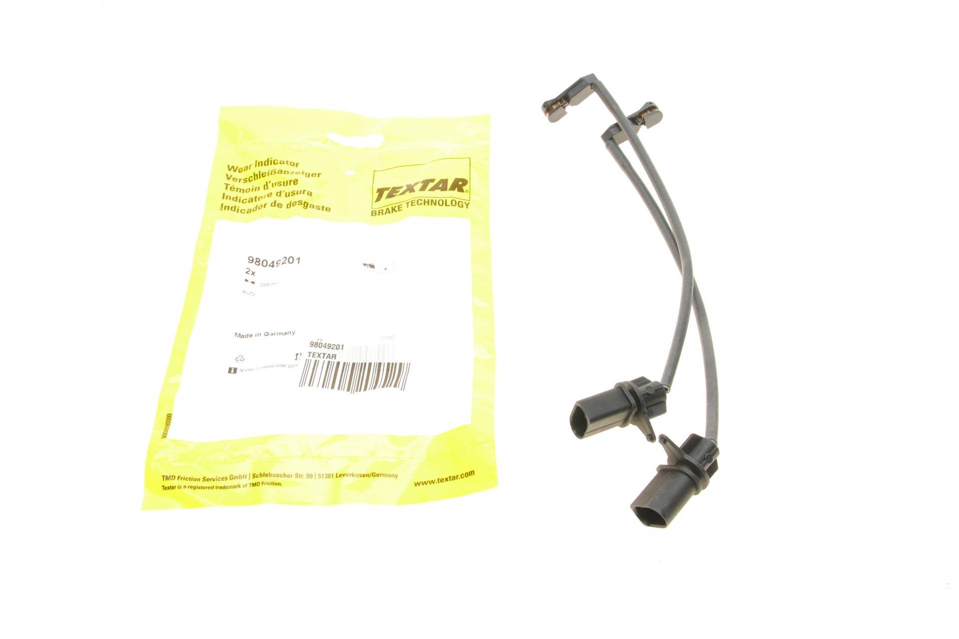 Датчик зносу гальмівних колодок передніх Audi A6/A7/A8 09- L 265 мм 2 шт. (98049201)