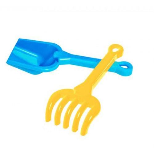 Набор лопатка и грабли ТехноК Синий (1363)