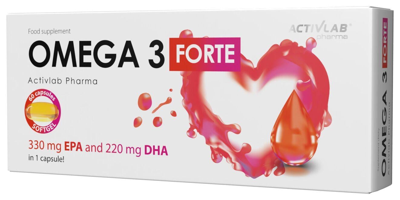 Омега-3 Activlab Omega 3 Forte 330 мг EPA и 220 мг DHA 60 коп.