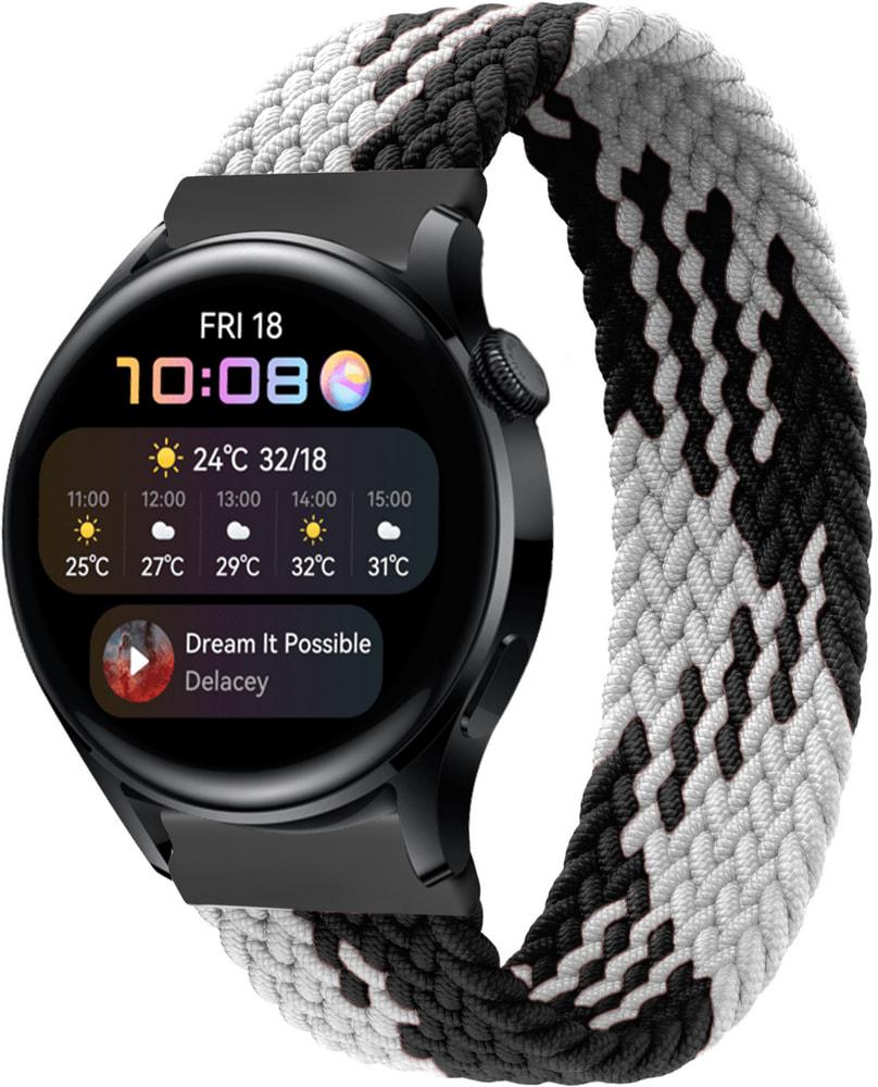Ремінець Solo Loop Multi для Huawei Watch 3 (145 мм) Black White (33666-1E)