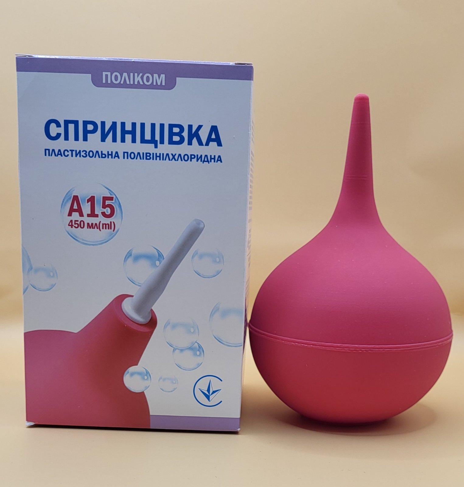 Спринцівка Поліком А-15 450 мл з м'яким накінечником (35675864)