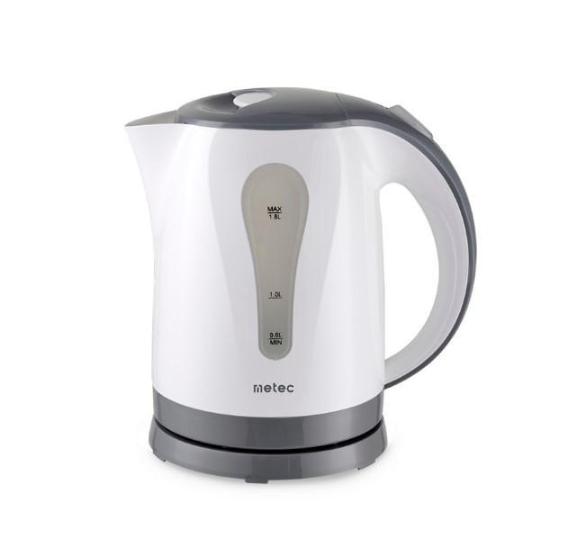 Електрочайник Metec EK-02PWG пластик 1,8 л 1850-2200W Біло-сірий (УТ000093434)