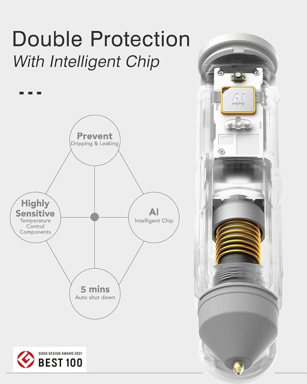 Пістолет бездротовий для гарячого клею HOTO USB-C та 10 клейових стрижнів - фото 4