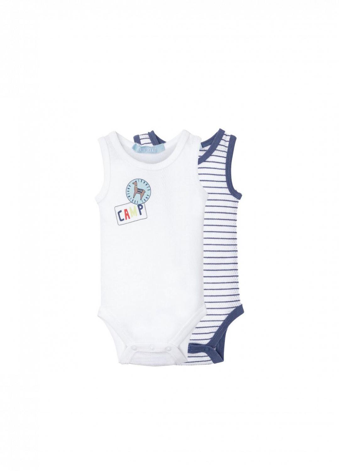 Боди-майка для мальчика Lupilu 348039 74-80 см 2 шт. Белый (68372)