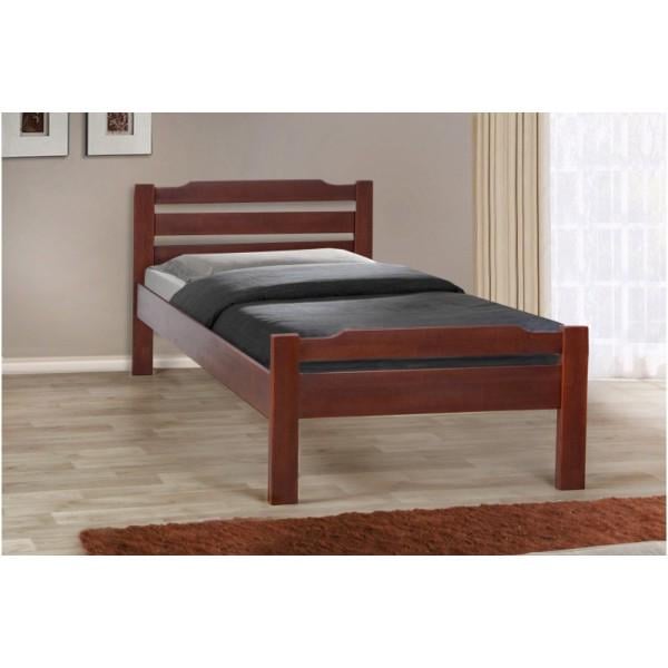 Кровать односпальная деревянная Микс Мебель Ольга Каштан (15844) Кровать односпальная деревянная Микс Мебель Ольга Каштан (15844)