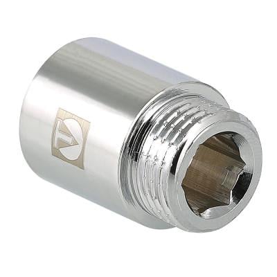 Фитинг резьбовой Valtec удлинитель хромированный ВН-НАР 3/4" x80 мм (VTr.198.C.0580)