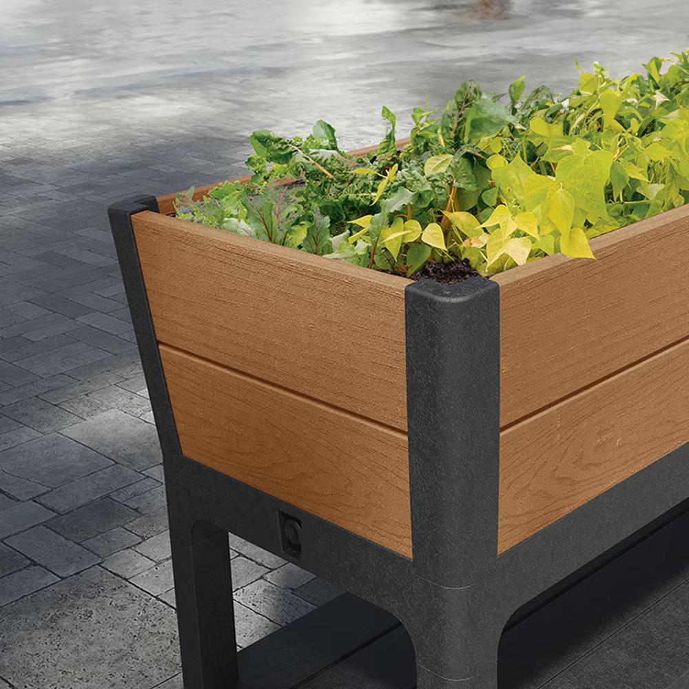 Горшок цветочный Keter Donica Elevated Garden Bed Pro Коричневый (255161) - фото 4 Горшок цветочный Keter Donica Elevated Garden Bed Pro Коричневый (255161) - фото 4