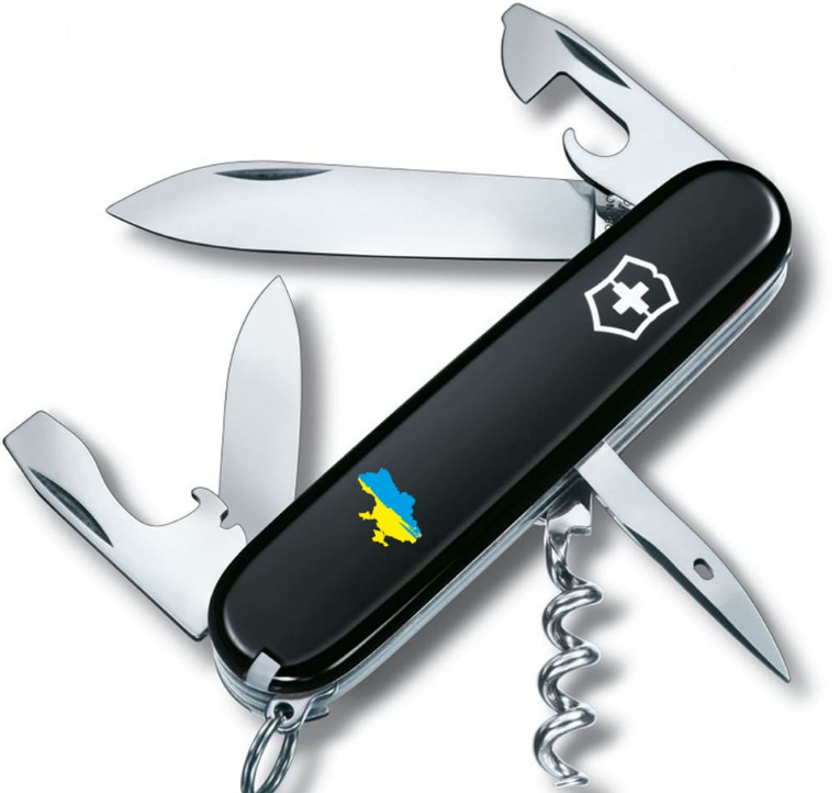 Мультитул Victorinox Spartan Army Карта Украины Черный (Vx13603.3_T1166u)