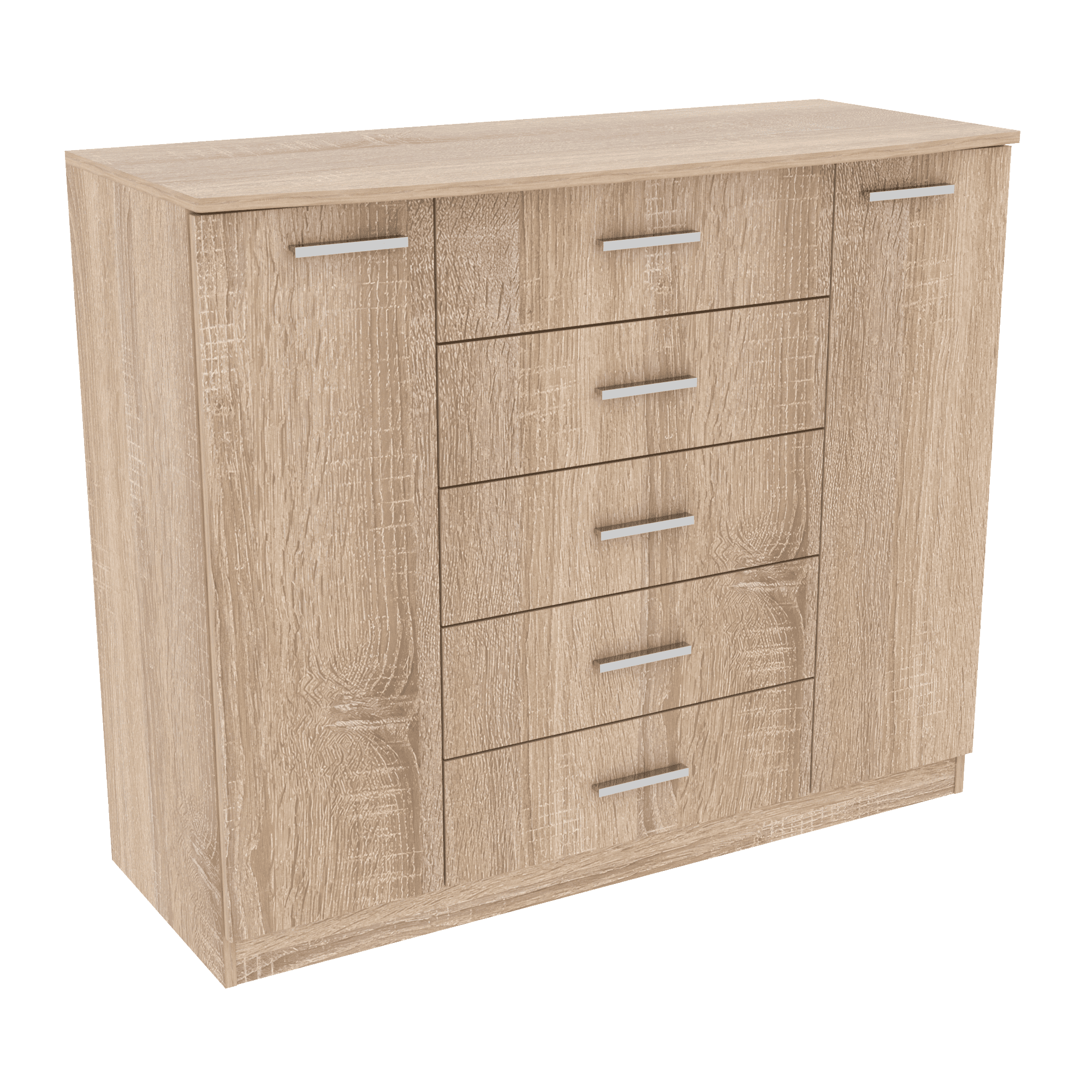 Комод №5 1200х450х1000 мм Дуб Сонома