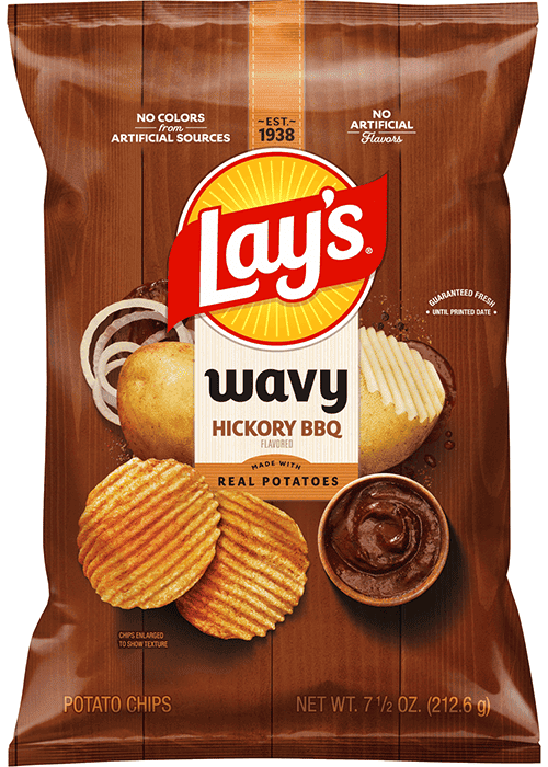 Чипсы Lay's Wavy Hickory BBQ Flavored Potato Chips 212,6 г (2928297922) Чипсы Lay's Wavy Hickory BBQ Flavored Potato Chips 212,6 г (2928297922)