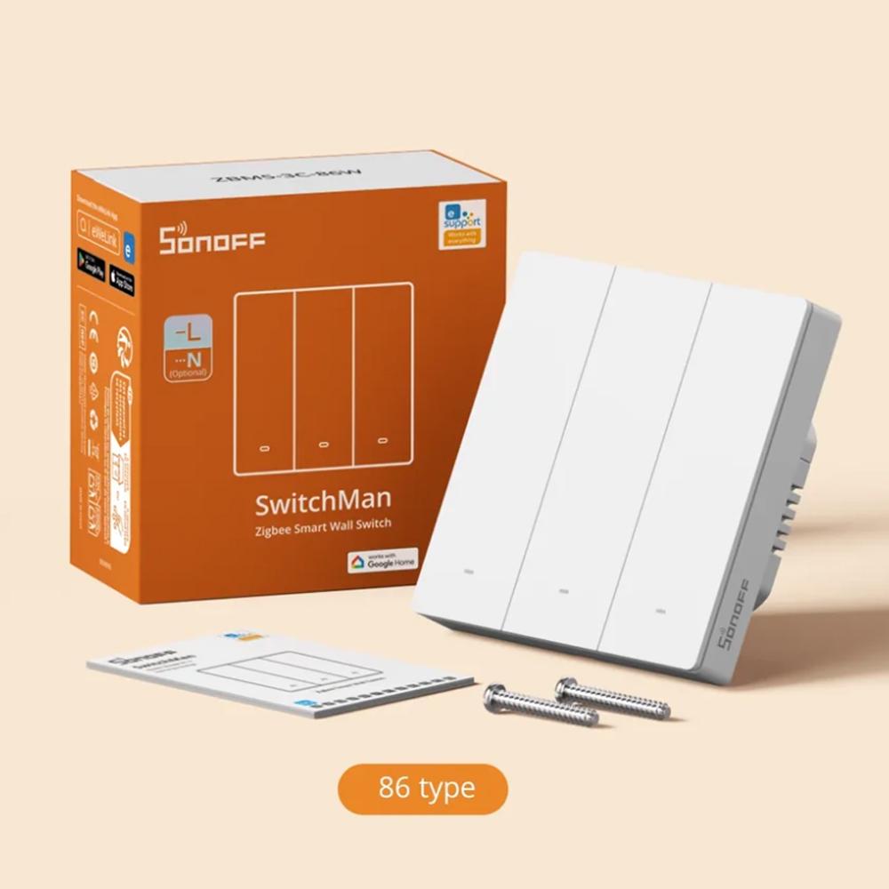 Выключатель Zigbee Sonoff ZBM5 3 клавиши - фото 9 Выключатель Zigbee Sonoff ZBM5 3 клавиши - фото 9