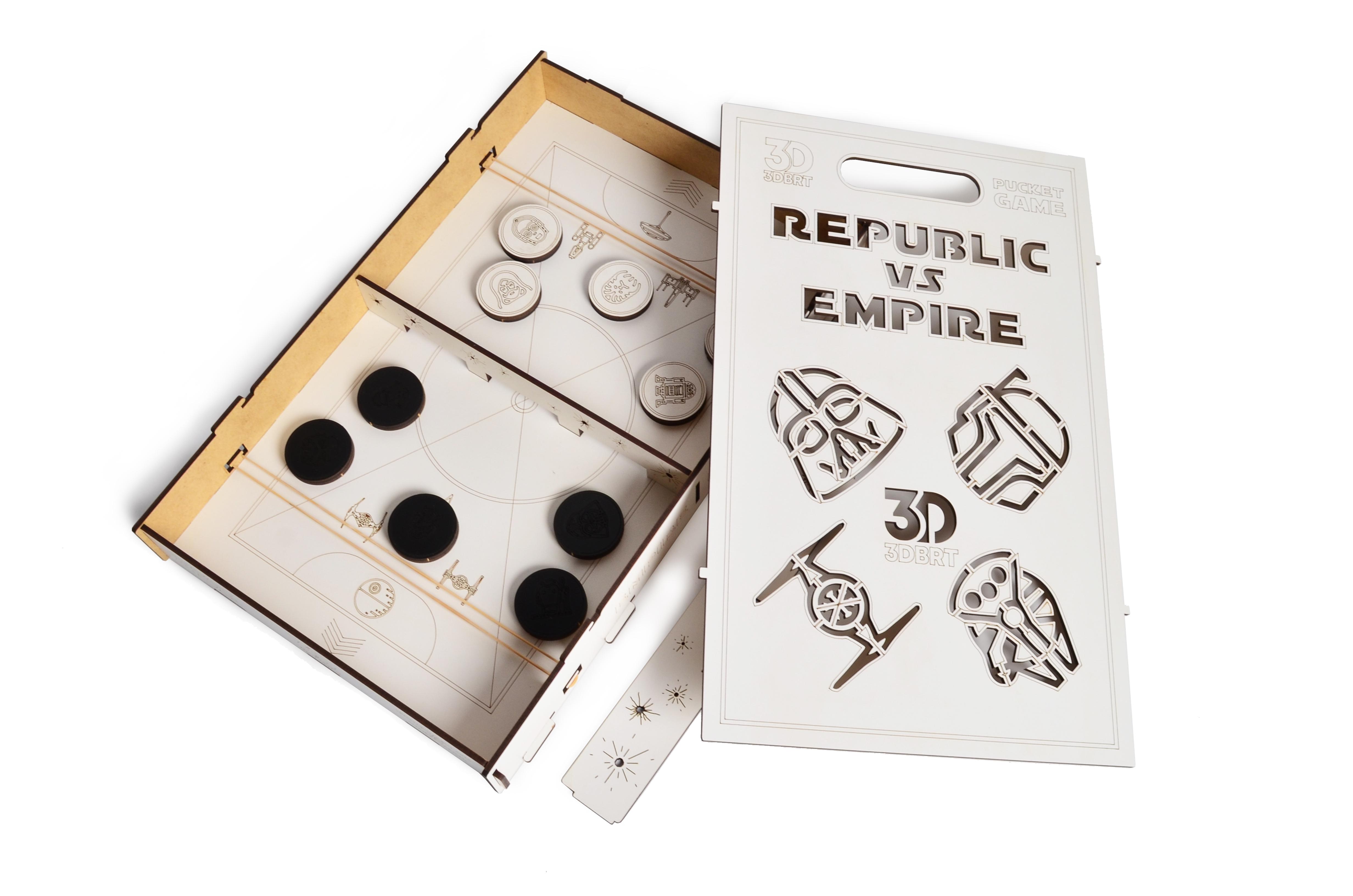 ᐉ Настольный хоккей 3DBRT Republic vs Empire настольная игра Pucket game •  Купить в Киеве, Украине • Лучшая цена в Эпицентр