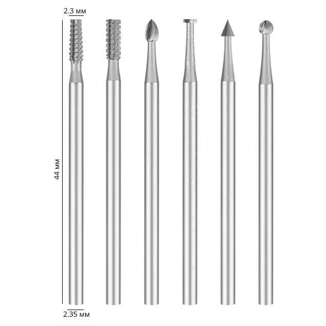 Набор фрез по дереву для шлифовки/вырезки для создания отверстий и декоративной резьбы 6 шт. 0,9 мм (AN00501-1) - фото 9 Набор фрез по дереву для шлифовки/вырезки для создания отверстий и декоративной резьбы 6 шт. 0,9 мм (AN00501-1) - фото 9