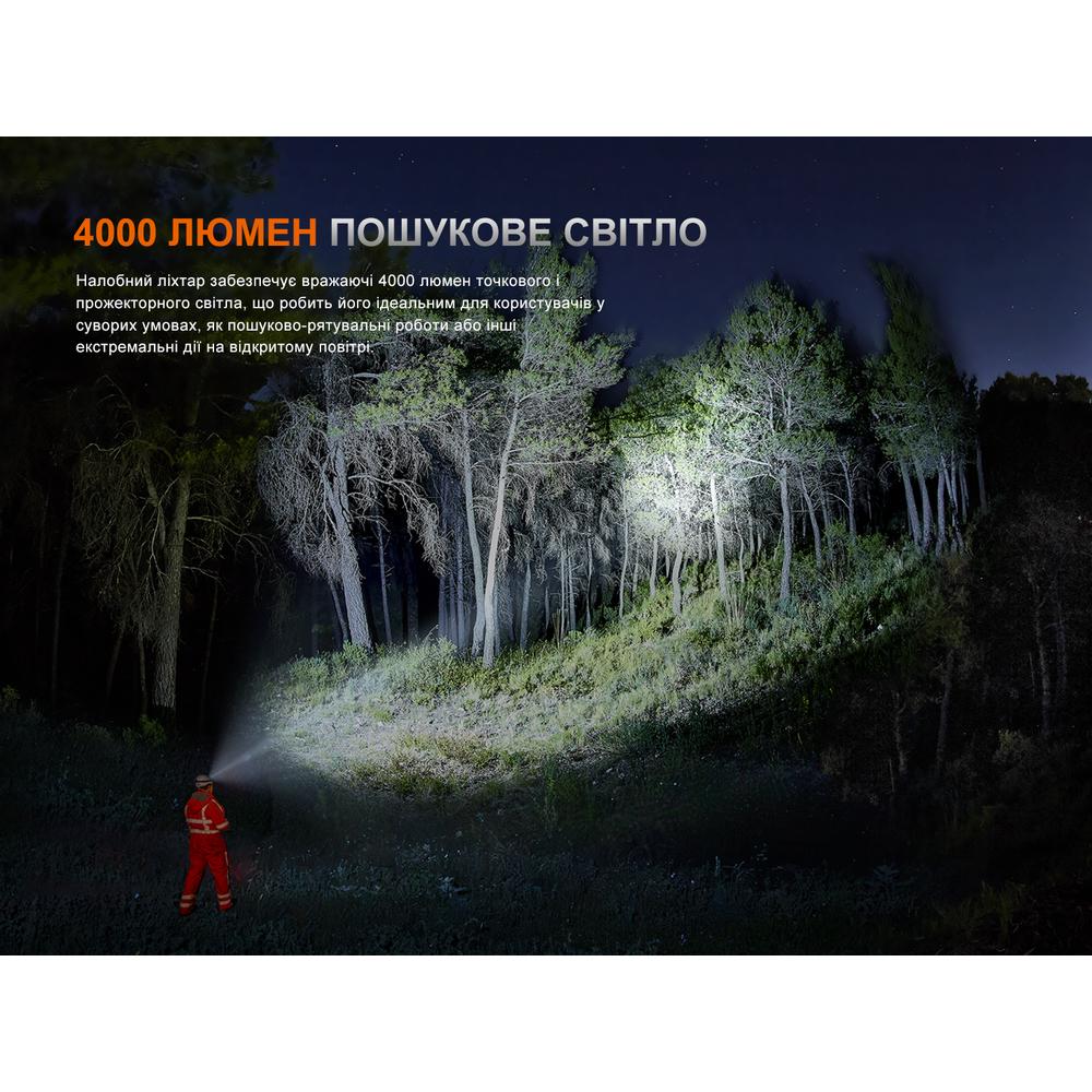 Фонарик налобный Fenix HP35R SAR с огнеупорной повязкой 4000 лм 450 м Type-C - фото 7 Фонарик налобный Fenix HP35R SAR с огнеупорной повязкой 4000 лм 450 м Type-C - фото 7