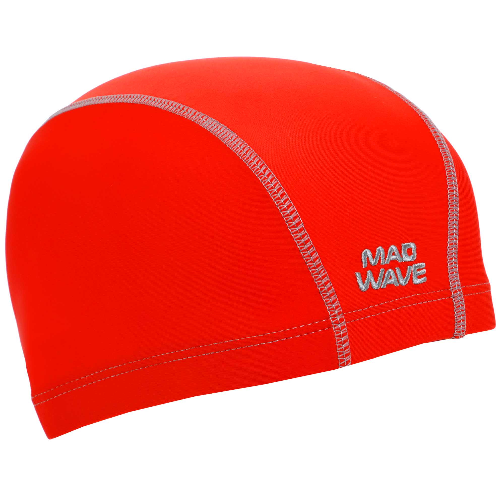 Шапочка для плавания Mad Wave Textile cap ERGOFIT M052701 текстильная Красный (AM0009418)