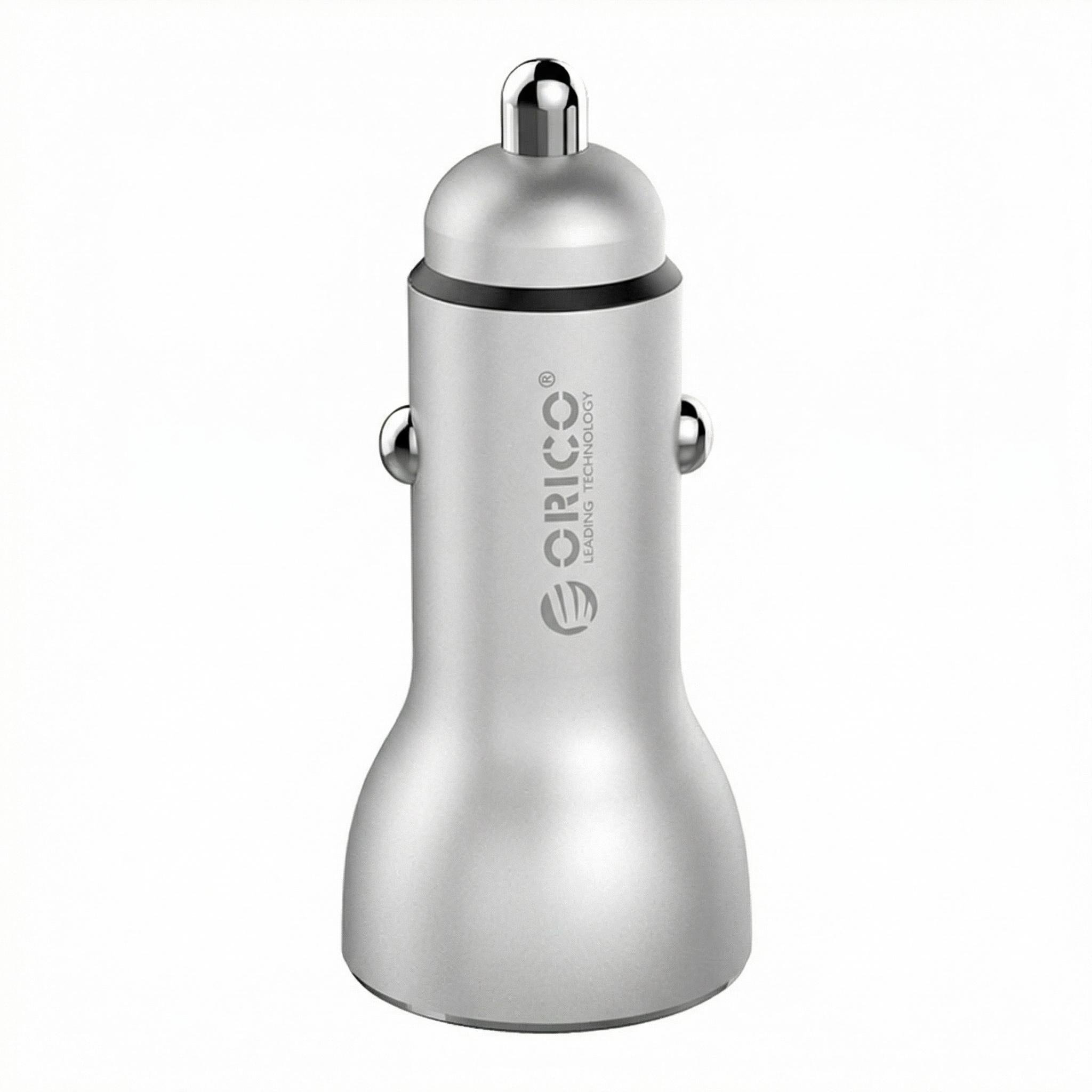 Зарядное устройство автомобильное Orico 2xUSB 30 Вт Серебристый (ORICO-UPF-Q2-SV-BP)