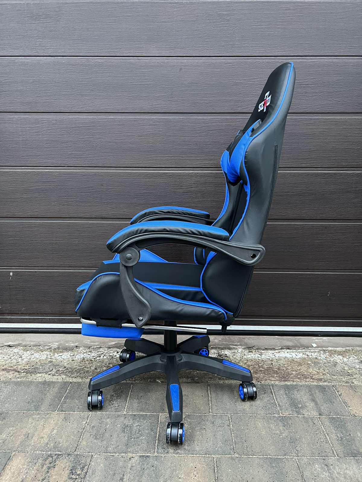 Кресло компьютерное геймерское SEWEN 730 Черный/Синий (9869730) - фото 14 Кресло компьютерное геймерское SEWEN 730 Черный/Синий (9869730) - фото 14