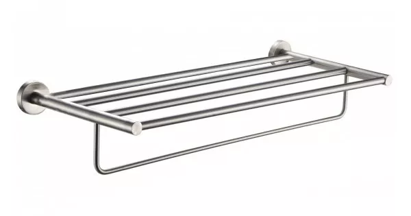 Полиця Frap F30124 з тримачем для рушників 600 мм