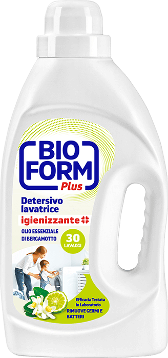 Гель для прання Bioform Plus Olio Essenziale di Bergamotto з ефірною олією бергамота антибактеріальний 1,625 л 30 прань (8003640020416) - фото 1