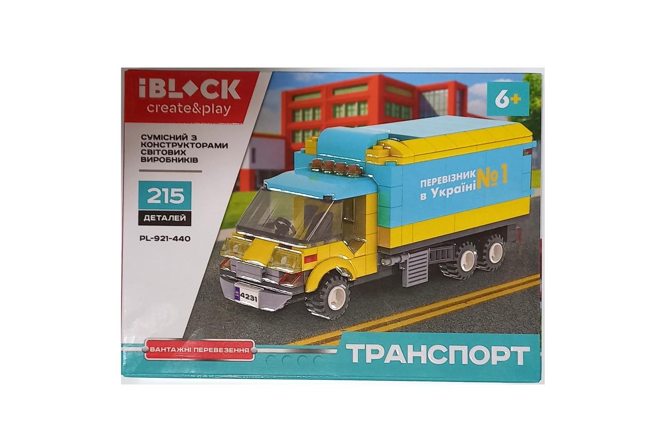 Конструктор ТРАНСПОРТ PL-921-440 Iblock, 15-227дет, Цена за 1 шт, инструкция на укр яз., наклейки, в коробке