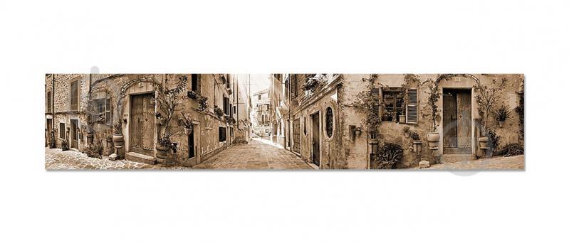 Наклейки кухонный фартук  Zatarga  "Улочка" 600х3000 мм Кофе с молоком (Z180309/2)