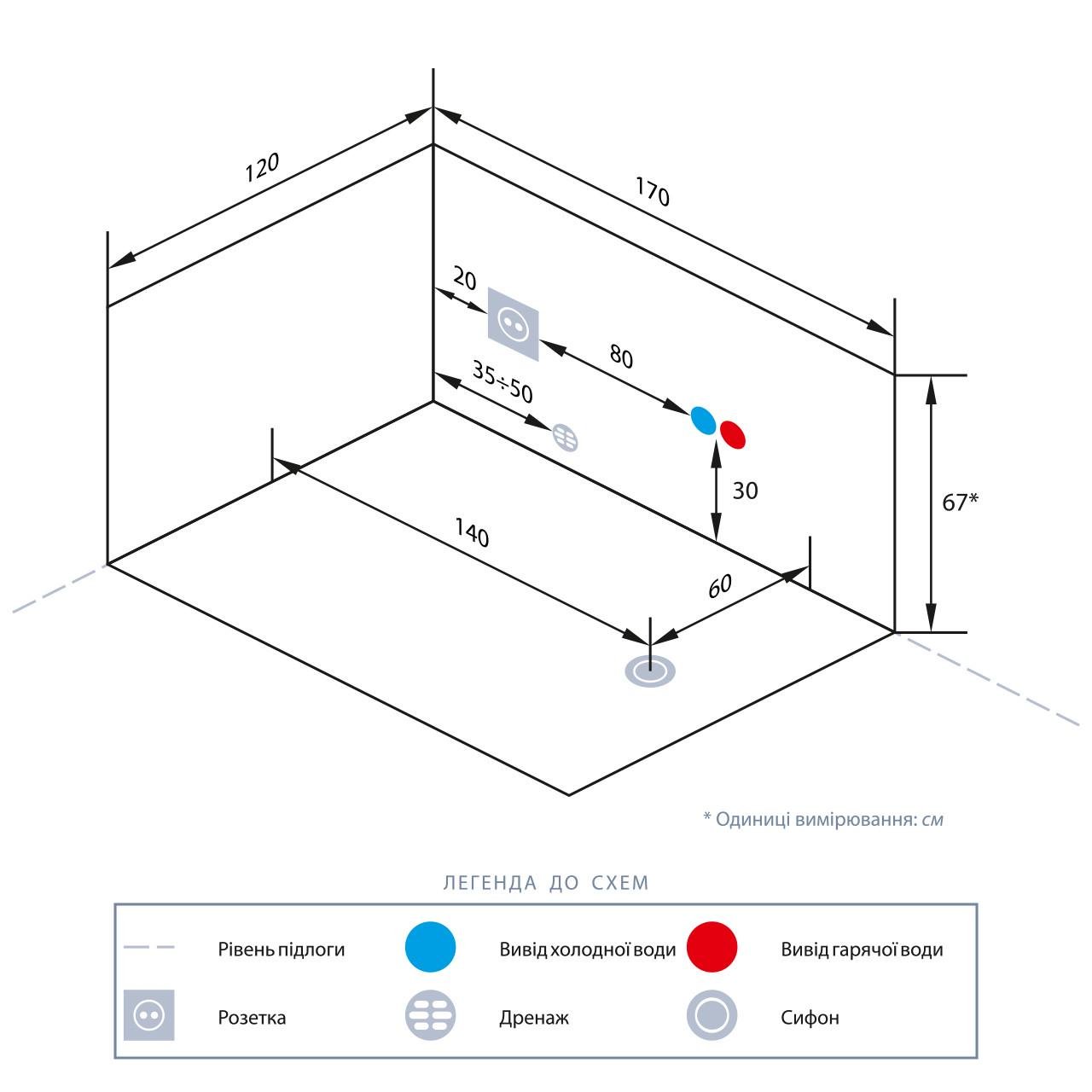 Ванна акриловая Iris с гидромассажем и аэромассажем TLP-680 new 170х120х67 см - фото 6