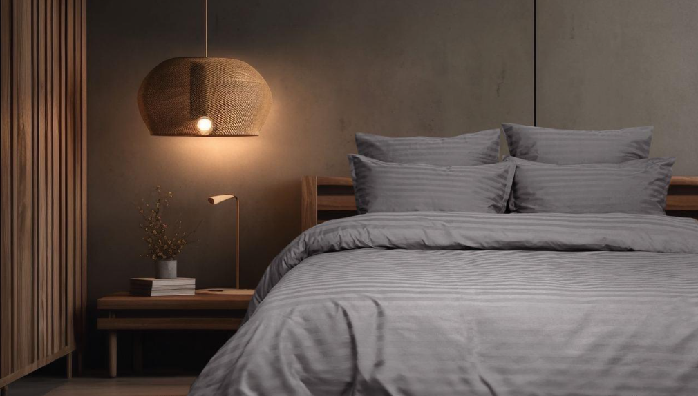 Постельное белье Viluta Tiare сатин страйп 90 двуспальное (21227)