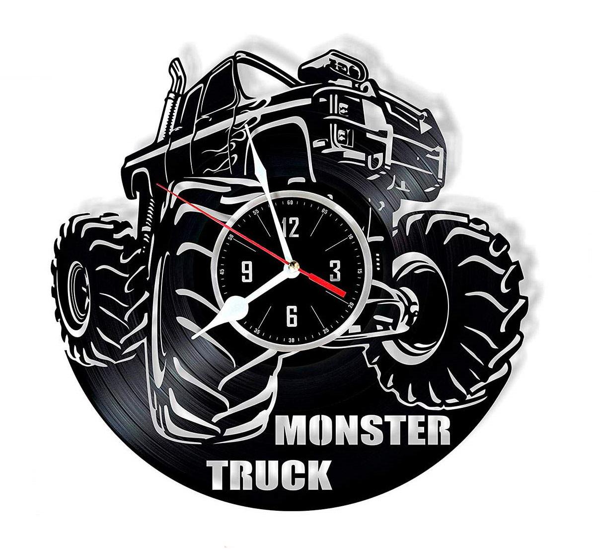 Часы настенные Monster Truck 1993 из виниловой пластинки