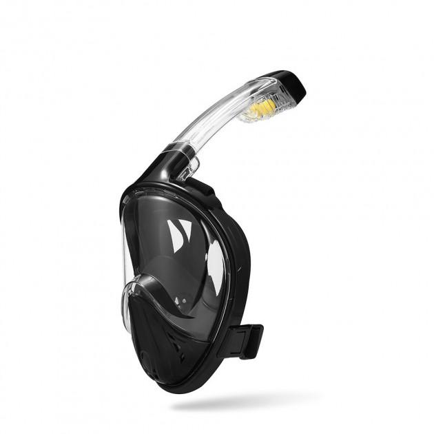 Маска для сноркелинга TheNice F3 EasyBreath-III полнолицевая с креплением для камеры S/M Черный (SUN4189)