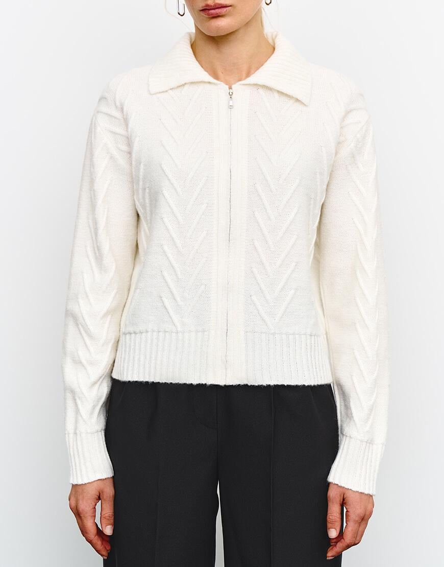 Кардиган Ingrid жіночий J.D.WOOL молочний XS-S Кардиган Ingrid жіночий J.D.WOOL молочний XS-S