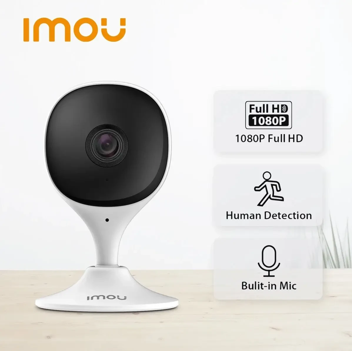 Видеоняня Wi-Fi IP IMOU Cue 2C с инфракрасной подсветкой и датчиком движения 2MP 1920x1080px (2232275773) - фото 2 Видеоняня Wi-Fi IP IMOU Cue 2C с инфракрасной подсветкой и датчиком движения 2MP 1920x1080px (2232275773) - фото 2
