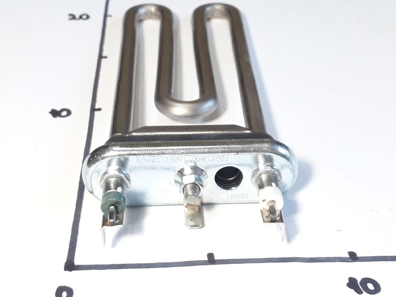 ТЭН для стиральной машины 1700w L-170 с местом под датчик (0930) - фото 3 ТЭН для стиральной машины 1700w L-170 с местом под датчик (0930) - фото 3