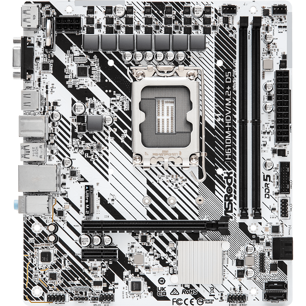 Материнська плата ASRock H610M-HDV/M.2+ D5 - фото 1