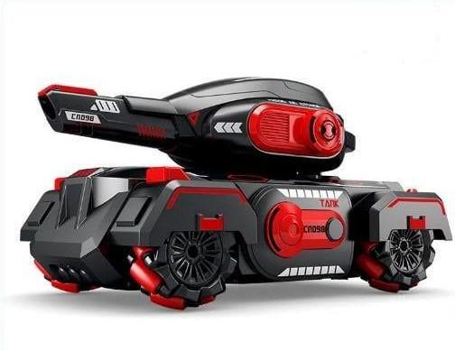 Танк радіокерований 999 з пультом та браслетом з LED підсвічуванням Червоний (TK-99977)