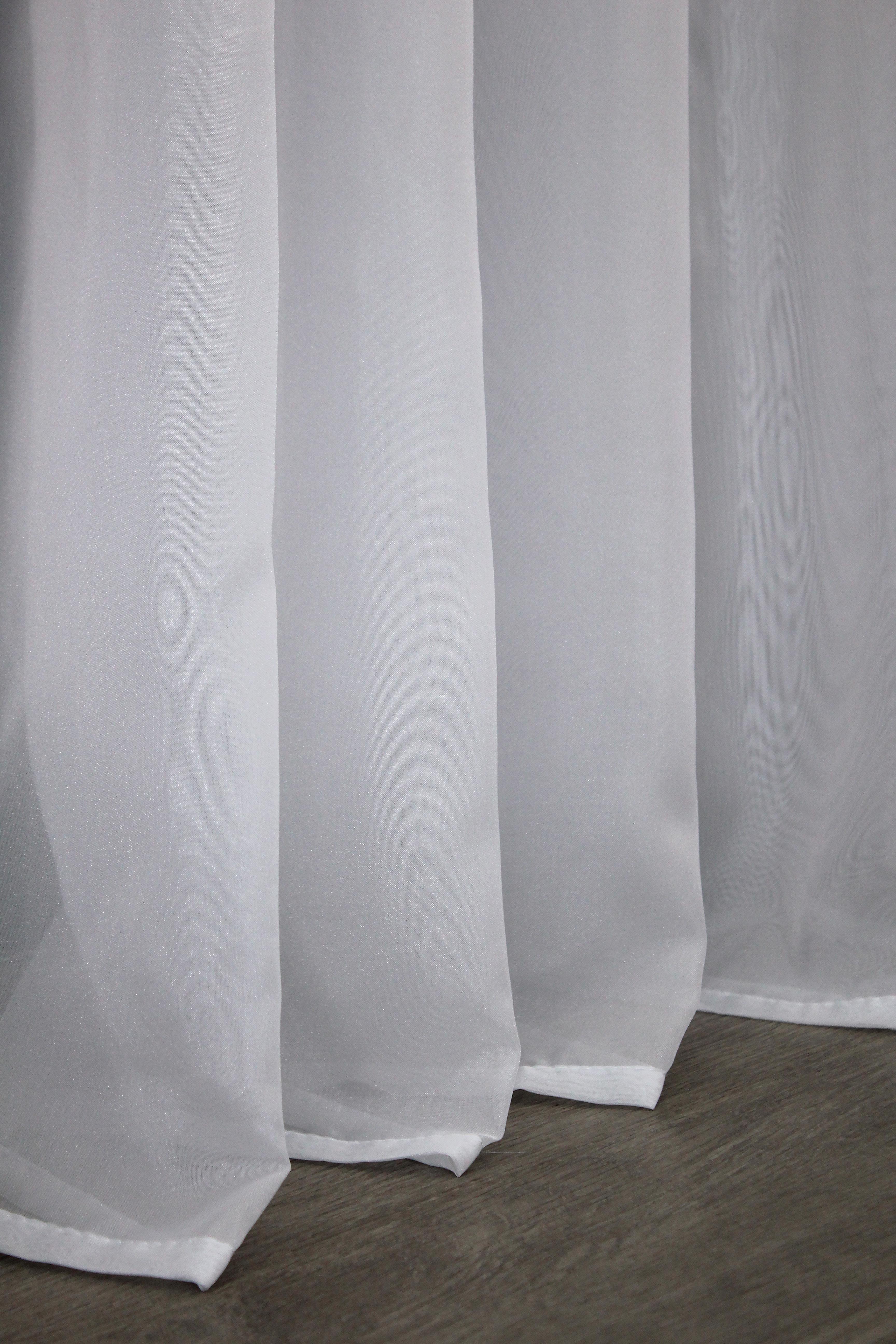 Тюль с тесьмой бантовой VR-Textil н101 шифон однотонный 500х270 см Белый (44-022) - фото 10 Тюль с тесьмой бантовой VR-Textil н101 шифон однотонный 500х270 см Белый (44-022) - фото 10