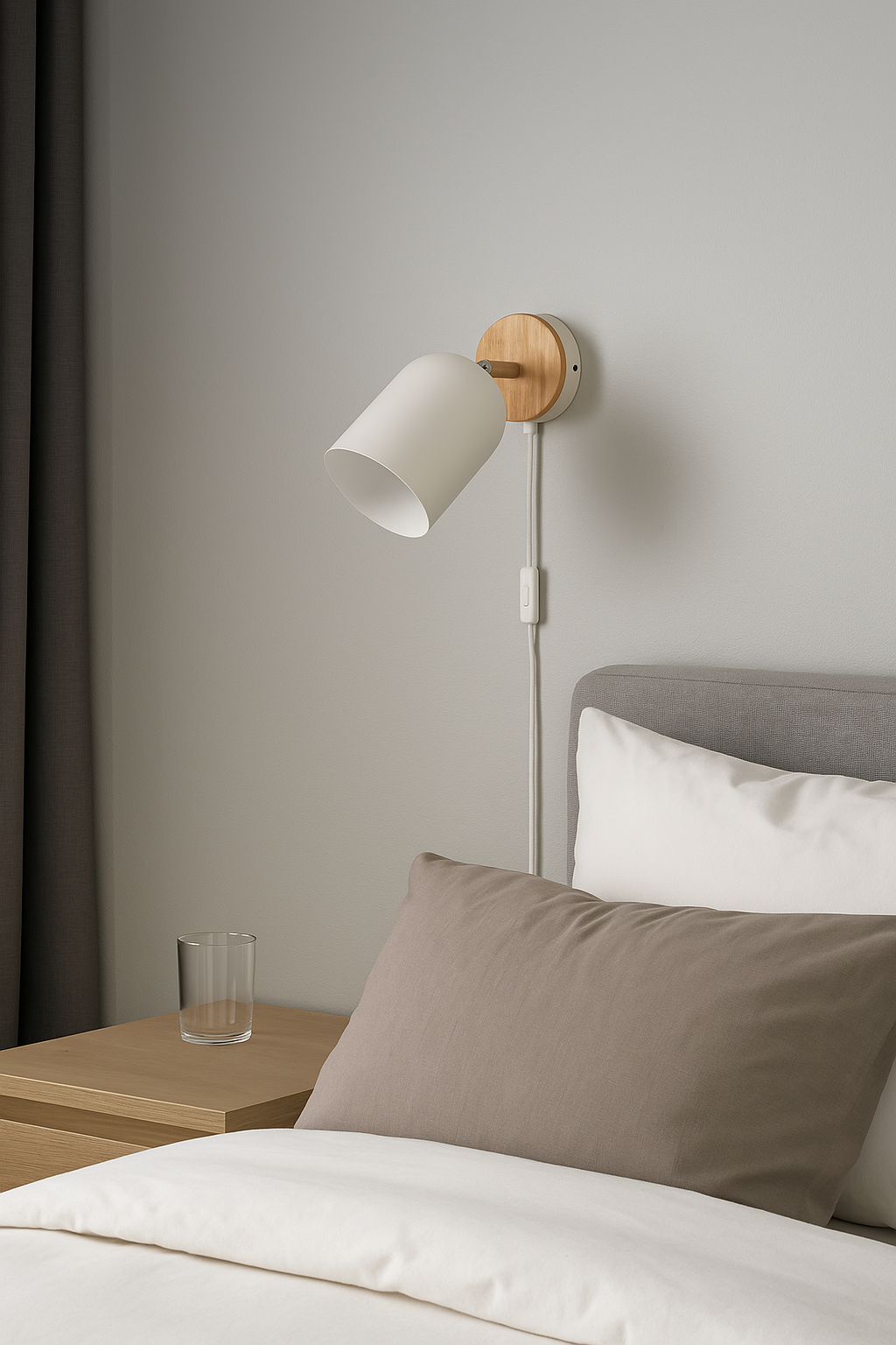 Бра поворотное Comfy с выключателем и вилкой Белый (45784 WH)