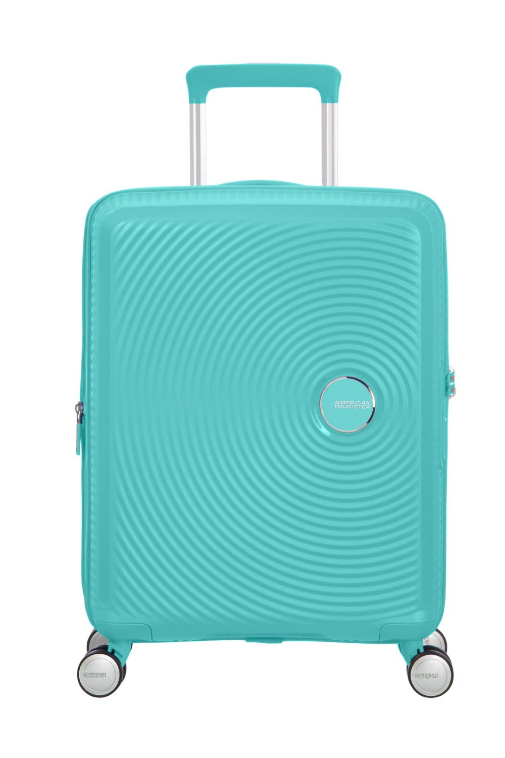 Чемодан с расширением American Tourister Soundbox 55x40x20/23 см Бирюзовый (32G-21001) - фото 1